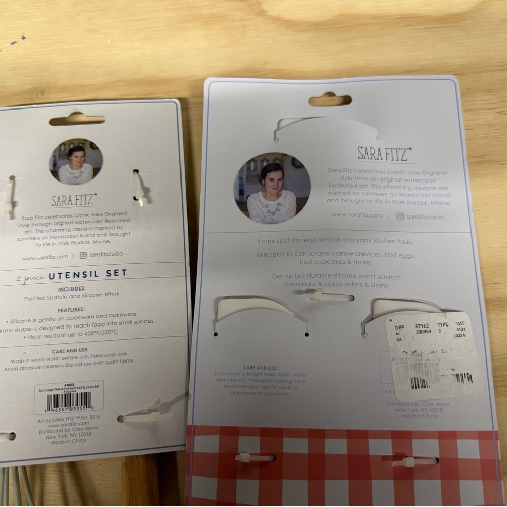 Sara Fitz New England Wood Kitchen Utensil Set, new - Picture 5 of 6